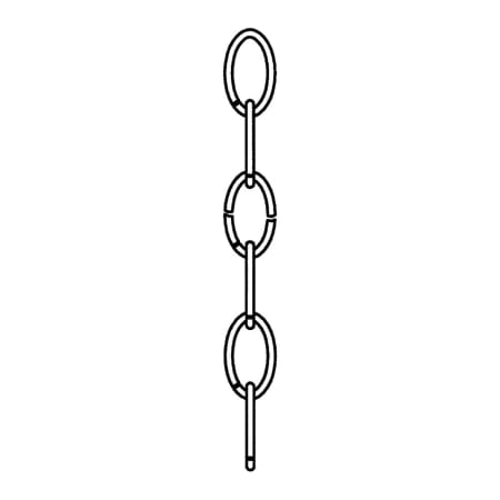 Generation Lighting 6 Ft. Chain for Generation Lighting Fixtures Antique Bronze
