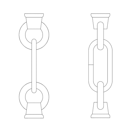 Generation Lighting 3" Replacement Chain Autumn Bronze