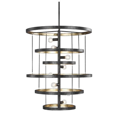 Generation Lighting Celeste 8 Light 24" Wide Abstract Ring Chandelier Aged Iron / Antique Gild