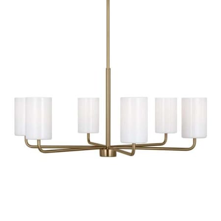 Generation Lighting Rhett 6 Light 32" Wide Chandelier Satin Bronze