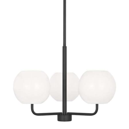 Generation Lighting Rory 3 Light 21" Wide Chandelier Midnight Black