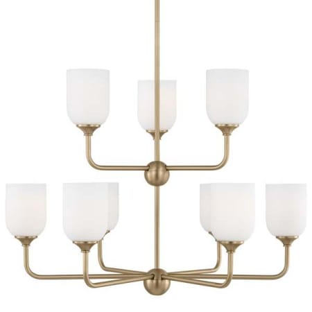 Generation Lighting Emile 9 Light 30" Wide Chandelier Satin Bronze