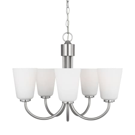 Generation Lighting Miles 5 Light 21" Wide Chandelier Brushed Nickel