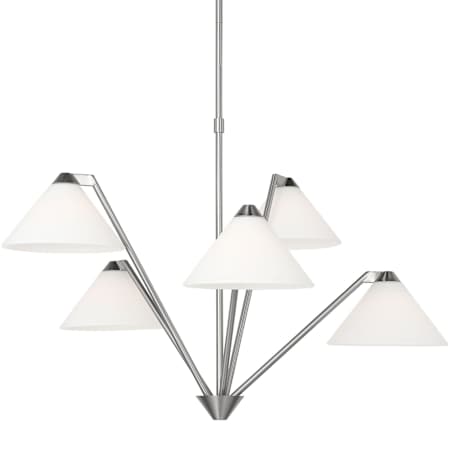 Generation Lighting Werley 5 Light 30" Wide Chandelier Brushed Nickel