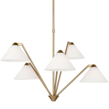 Generation Lighting Werley 5 Light 30" Wide Chandelier Satin Brass