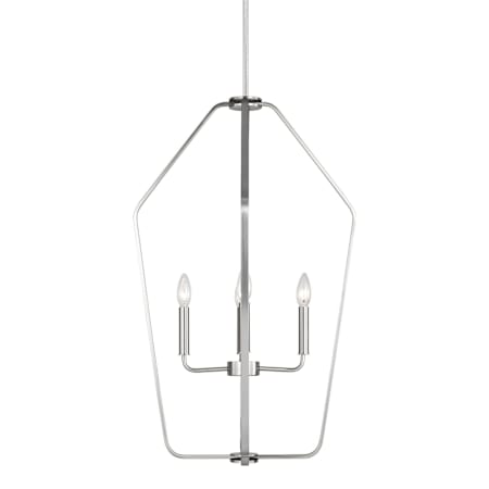 Generation Lighting Kennan 4 Light 19" Wide Candle Style Chandelier Brushed Nickel