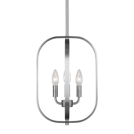 Generation Lighting Loretto 3 Light 11" Wide Candle Style Chandelier Brushed Nickel