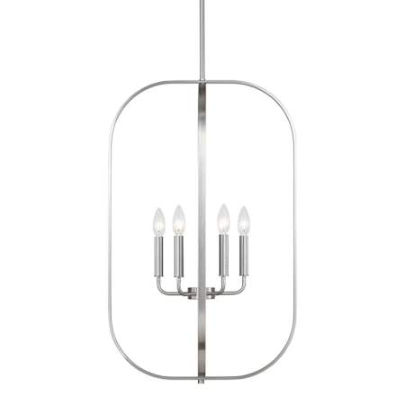 Generation Lighting Loretto 6 Light 19" Wide Candle Style Chandelier Brushed Nickel