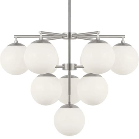 Generation Lighting Nube 10 Light 26" Wide Globe Chandelier Brushed Nickel