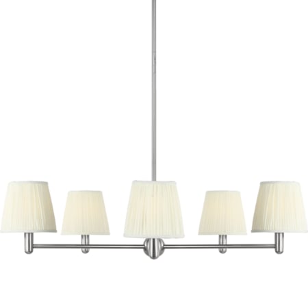 Generation Lighting Vilera 5 Light 34" Wide Chandelier Brushed Nickel