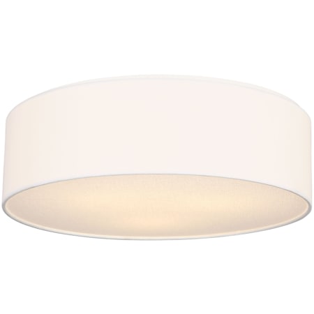 Generation Lighting Larson 3 Light 18" Wide Flush Mount Drum Ceiling Fixture Matte White