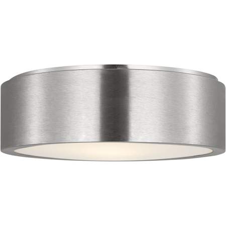 Generation Lighting Albee 2 Light 13" Wide Flush Mount Drum Ceiling Fixture Brushed Nickel
