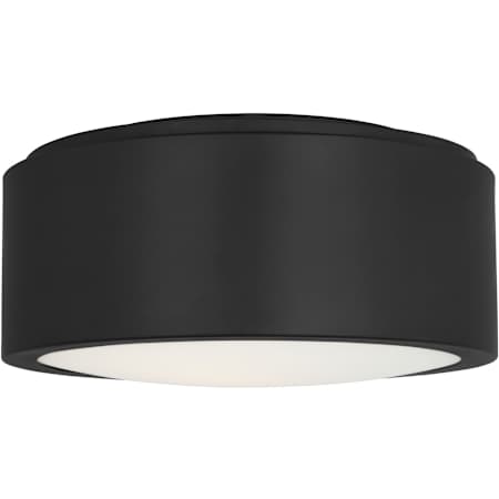 Generation Lighting Albee 10" Wide Flush Mount Drum Ceiling Fixture Midnight Black