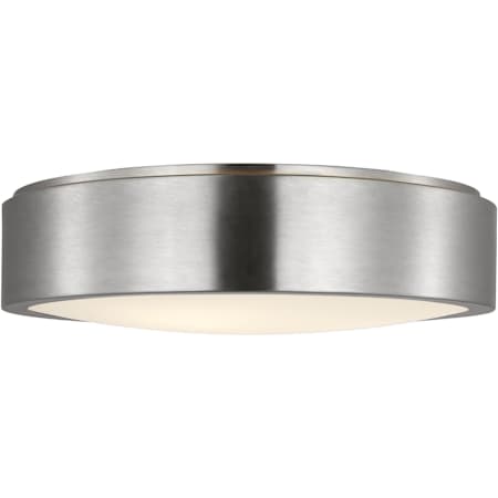 Generation Lighting Albee 3 Light 18" Wide Flush Mount Drum Ceiling Fixture Brushed Nickel
