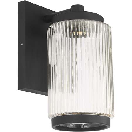 Generation Lighting Ronde 10" Tall LED Outdoor Wall Sconce Textured Black