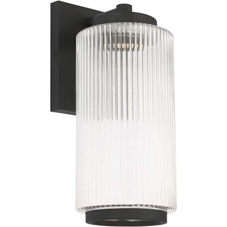 Generation Lighting Ronde 14" Tall LED Outdoor Wall Sconce Textured Black