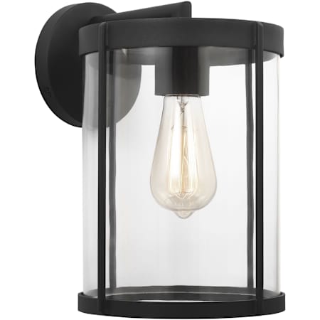 Generation Lighting Luning 12" Tall Outdoor Wall Sconce Textured Black