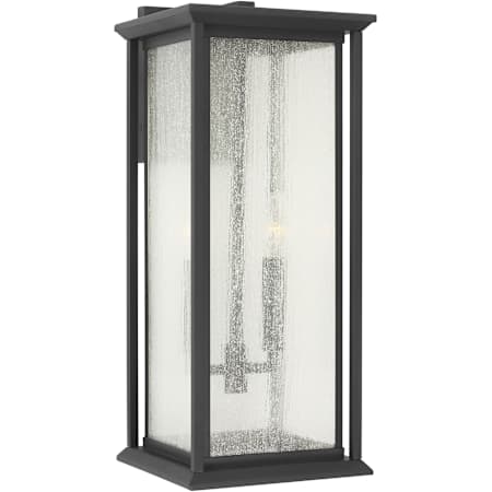 Generation Lighting Audley 2 Light 20" Tall Outdoor Wall Sconce Textured Black