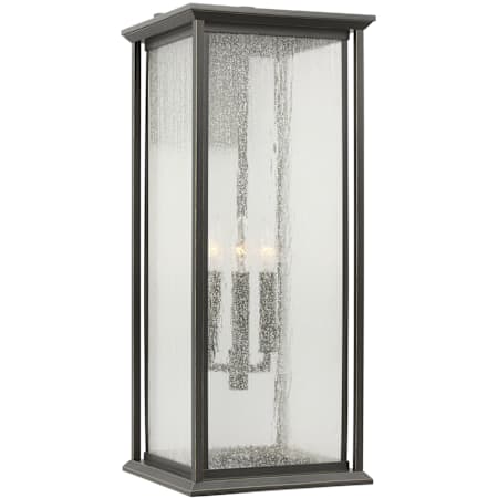 Generation Lighting Audley 3 Light 24" Tall Outdoor Wall Sconce Antique Bronze