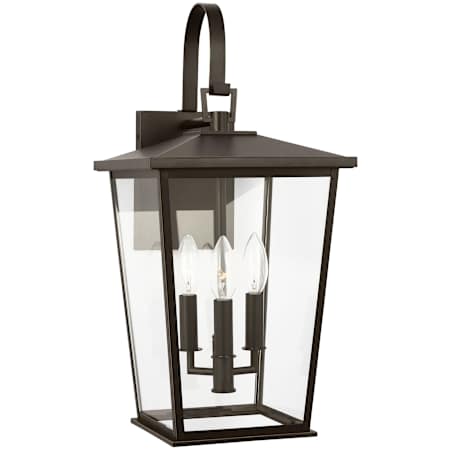 Generation Lighting Linton 3 Light 20" Tall Outdoor Wall Sconce Antique Bronze