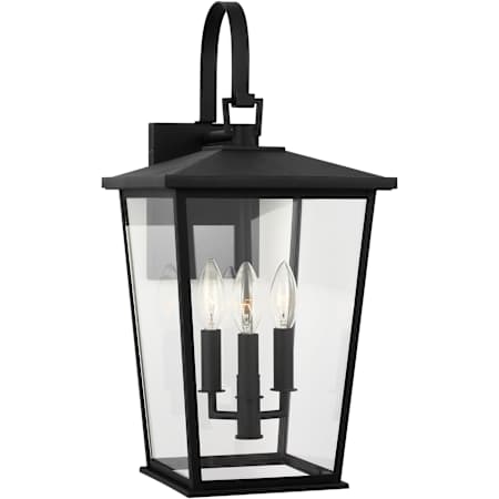 Generation Lighting Linton 3 Light 20" Tall Outdoor Wall Sconce Textured Black