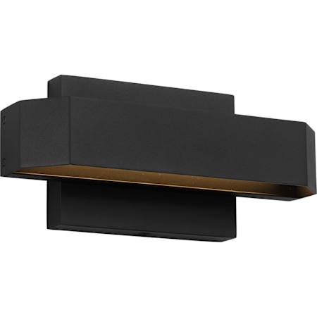 Generation Lighting Lakemont 5" Tall Outdoor Wall Sconce Textured Black
