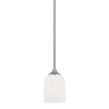 Generation Lighting Emile 4" Wide Mini Pendant Brushed Steel