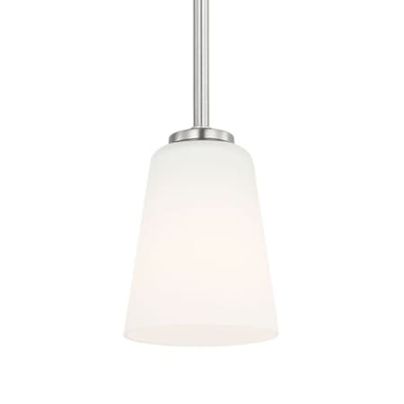 Generation Lighting Miles 5" Wide Mini Pendant Brushed Nickel