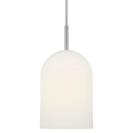 Generation Lighting Neblina 10" Wide Mini Pendant Brushed Nickel