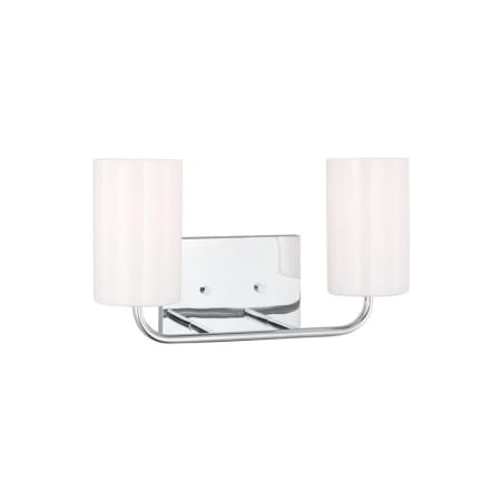 Generation Lighting Rhett 2 Light 15" Wide Vanity Light Chrome