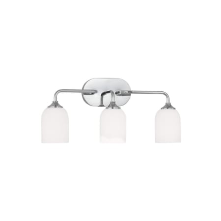 Generation Lighting Emile 3 Light 22" Wide Vanity Light Chrome