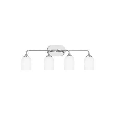 Generation Lighting Emile 4 Light 31" Wide Vanity Light Chrome