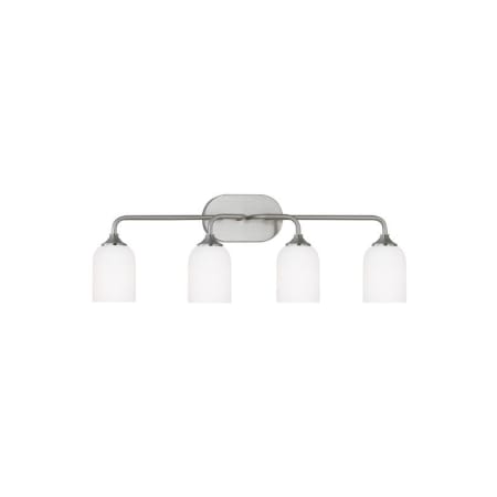 Generation Lighting Emile 4 Light 22" Wide LED Vanity Light Brushed Steel