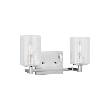 Generation Lighting Parker 2 Light 15" Wide Vanity Light Chrome