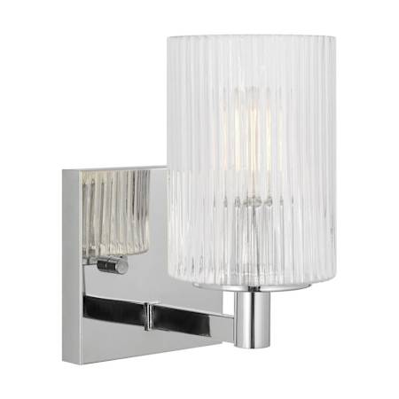 Generation Lighting Lando 8" Tall Bathroom Sconce Chrome