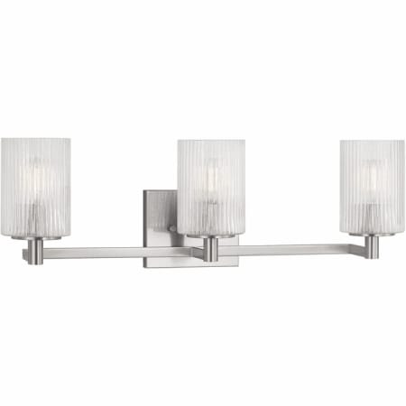 Generation Lighting Lando 3 Light 25" Wide Vanity Light Brushed Steel