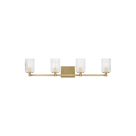 Generation Lighting Lando 4 Light 35" Wide Vanity Light Satin Bronze