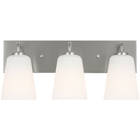 Generation Lighting Miles 3 Light 18" Wide Vanity Light Brushed Nickel