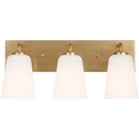 Generation Lighting Miles 3 Light 18" Wide Vanity Light Satin Brass