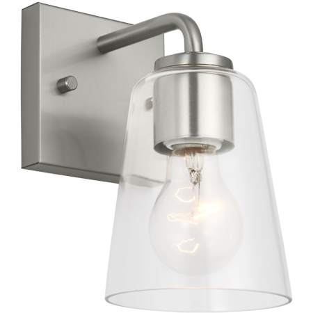 Generation Lighting Miles 8" Tall Bathroom Sconce Brushed Nickel