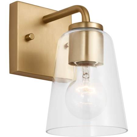 Generation Lighting Miles 8" Tall Bathroom Sconce Satin Brass