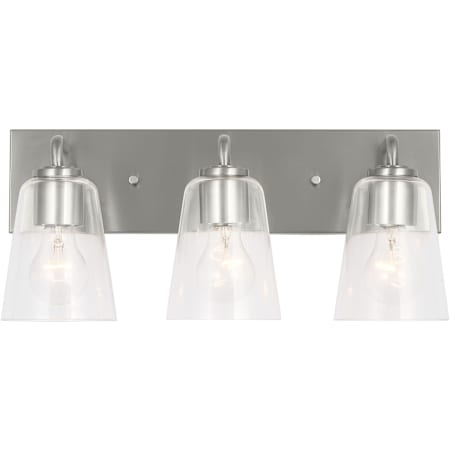 Generation Lighting Miles 3 Light 18" Wide Vanity Light Brushed Nickel