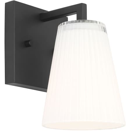 Generation Lighting Upson 8" Tall Bathroom Sconce Midnight Black