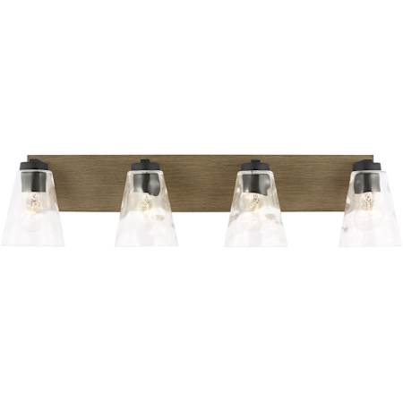 Generation Lighting Dunton 4 Light 31" Wide Vanity Light Midnight Black