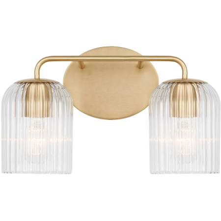 Generation Lighting Eisele 2 Light 14" Wide Vanity Light Satin Brass