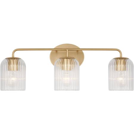 Generation Lighting Eisele 3 Light 24" Wide Vanity Light Satin Brass