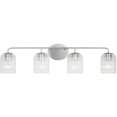 Generation Lighting Eisele 4 Light 34" Wide Vanity Light Brushed Nickel