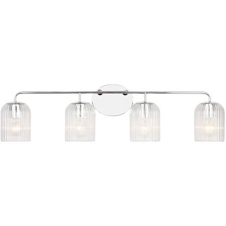 Generation Lighting Eisele 4 Light 34" Wide Vanity Light Chrome