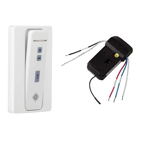 Generation Lighting NEO Remote Control Hand Held Remote Control Transmitter and Receiver with Holster White
