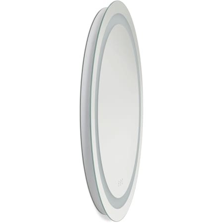 Generation Lighting Mera 30" Diameter Circular Flat Frameless Wall Mounted Bathroom Mirror with Lighting Might Bright White